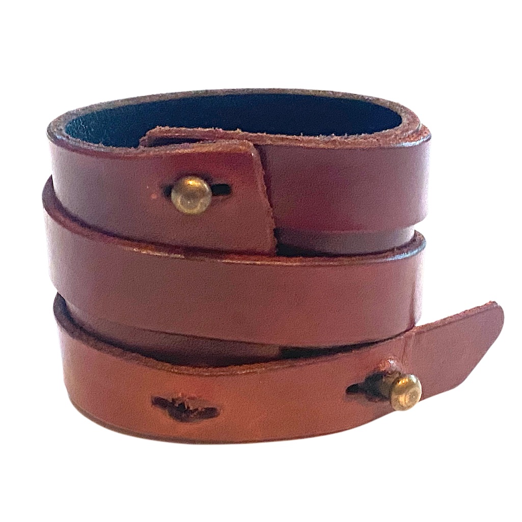 Artisan Made Leather Wrap Bracelet Handmade